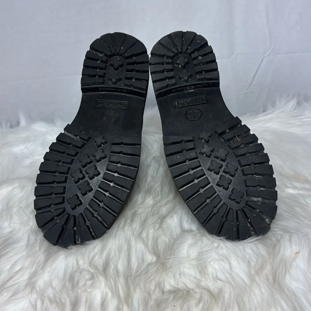 Timberland‎ Junior Kids' Black Nubuck Waterproof Lace-Up Boots Sz 6
